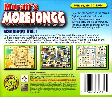Moraff's Morejongg — box-2D-back (WOR)