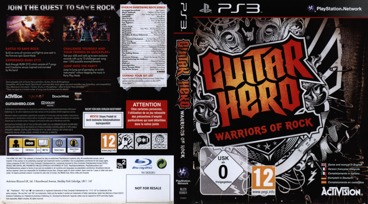 Guitar Hero - Warriors of Rock — box-texture (EU)