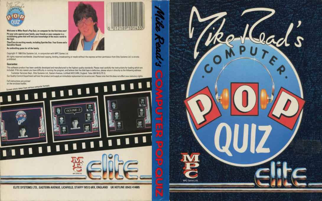 Mike Read's Computer Pop Quiz — box-texture (EU)