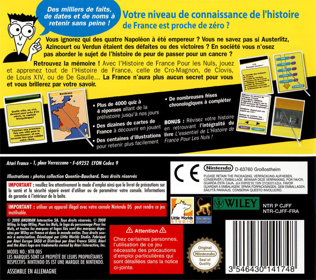 Histoire de France pour les Nuls, L' — box-2D-back (FR)