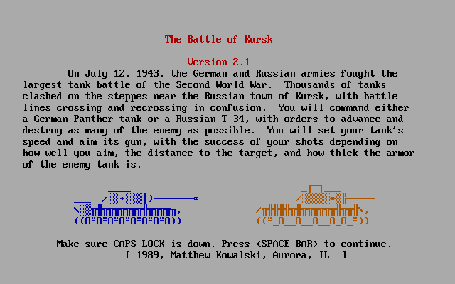 Battle of Kursk, The box art