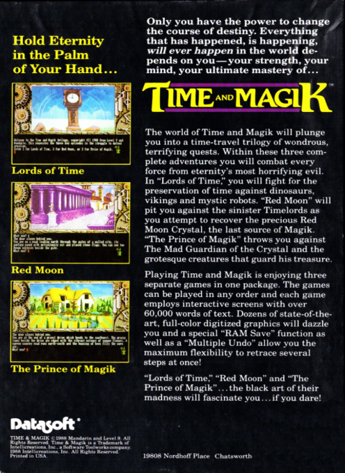 Time and Magik — box-2D-back (US)