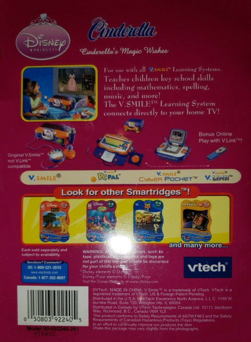 Cinderella - Cinderella's Magic Wishes — box-2D-back (US)