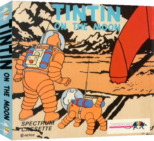 Tintin On The Moon — box-3D (EU)
