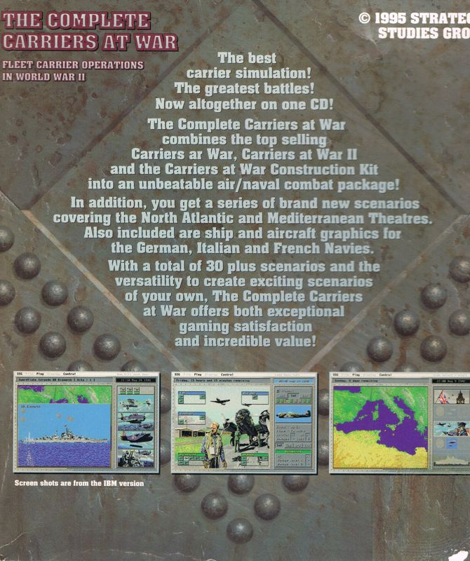 Complete Carriers at War, The - Fleet Carrier Operations in World War II — box-2D-back (EU)