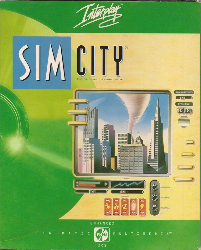 SimCity - Enhanced CD-ROM — box-2D (FR)