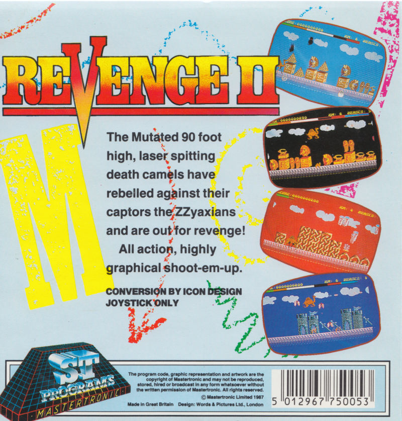 Revenge II - Revenge of the Mutant Camels II — box-2D-back (EU)