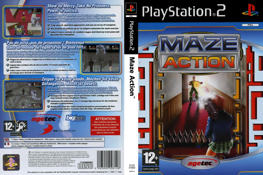 Maze Action — box-texture (EU)