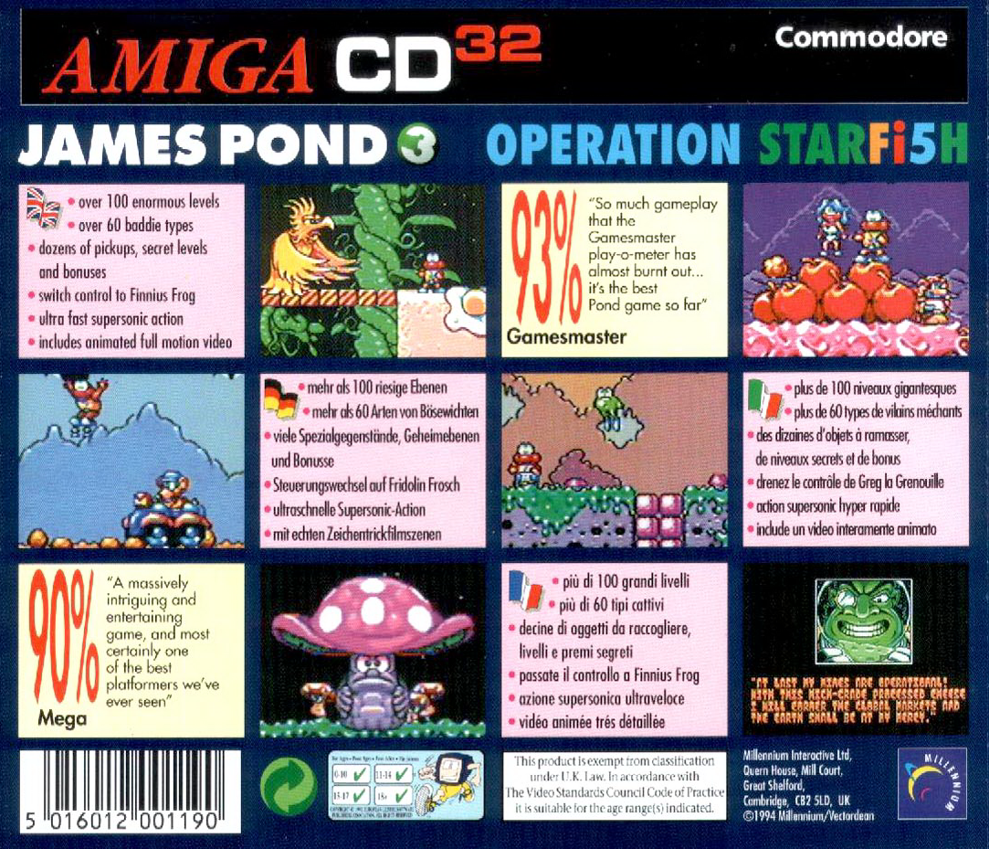 James Pond 3 - Operation Starfi5h — box-2D-back (WOR)