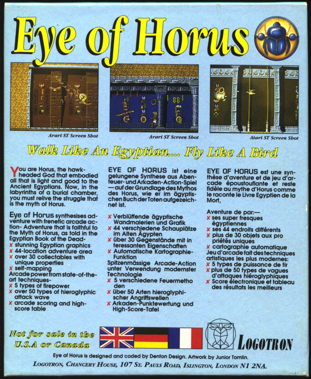 Eye of Horus — box-2D-back (EU)