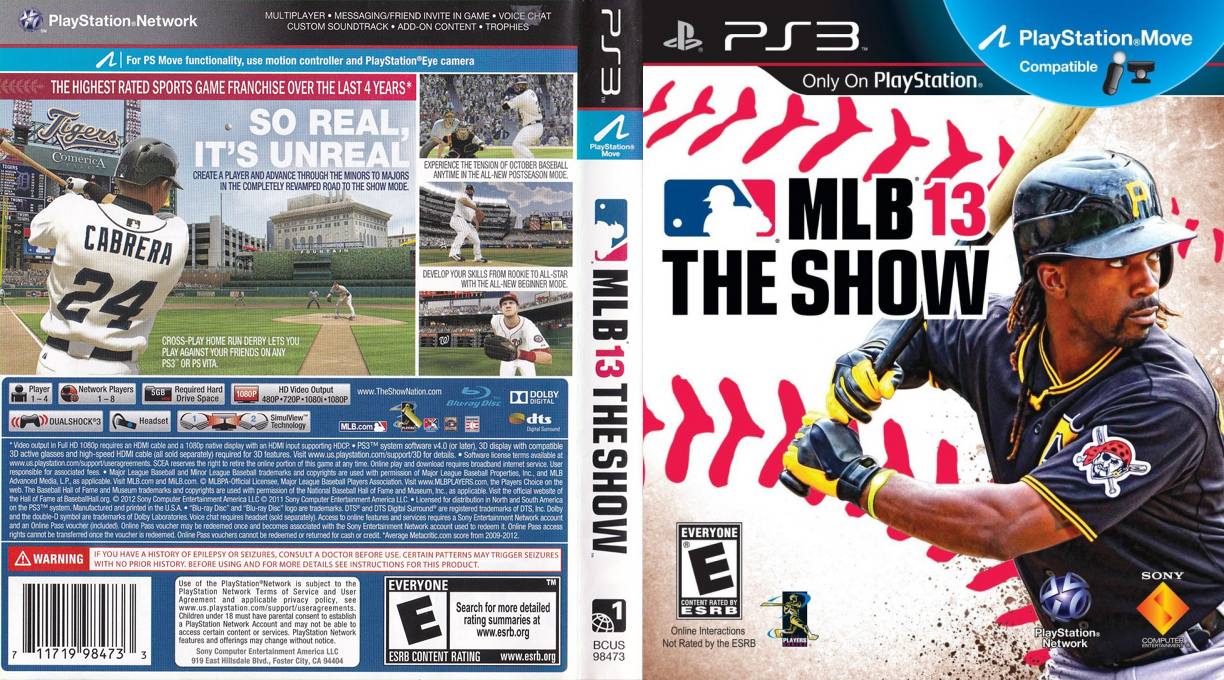 MLB 13 - The Show — box-texture (US)