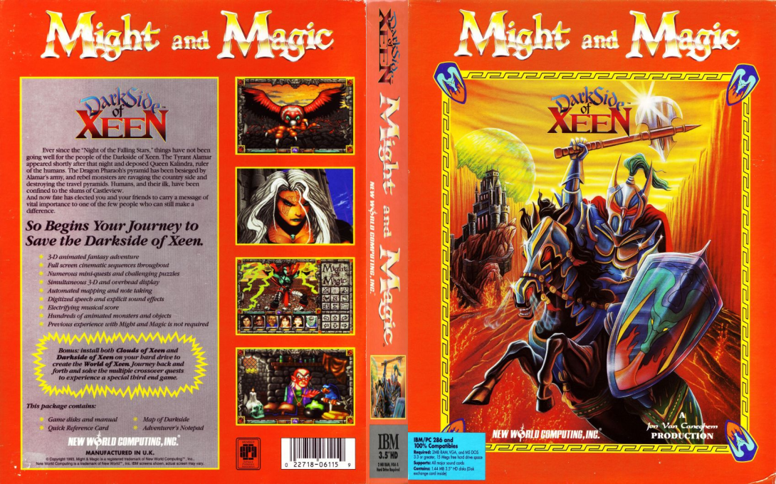 Might And Magic - Darkside Of Xeen — box-texture (US)