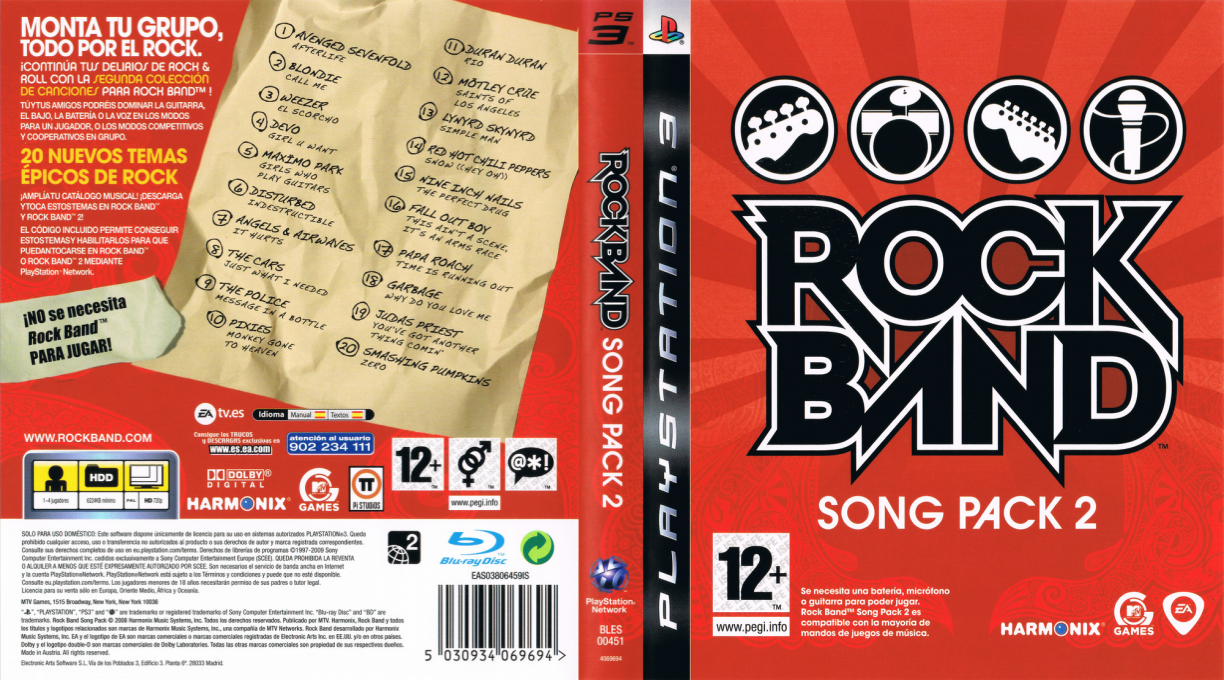 Rock Band - Song Pack 2 — box-texture (SP)