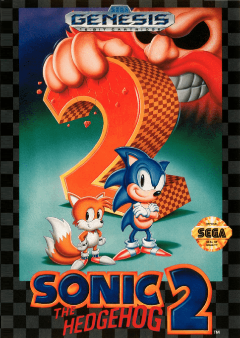 Sonic The Hedgehog 2 box art