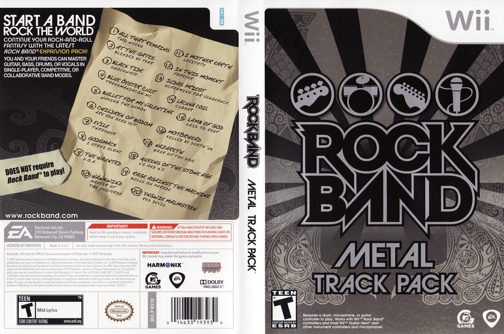 Rock Band - Metal Track Pack — box-texture (US)