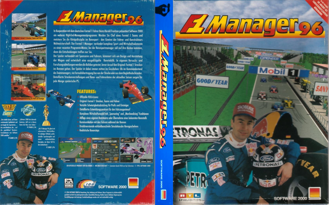F1 Manager 96 — box-texture (DE)