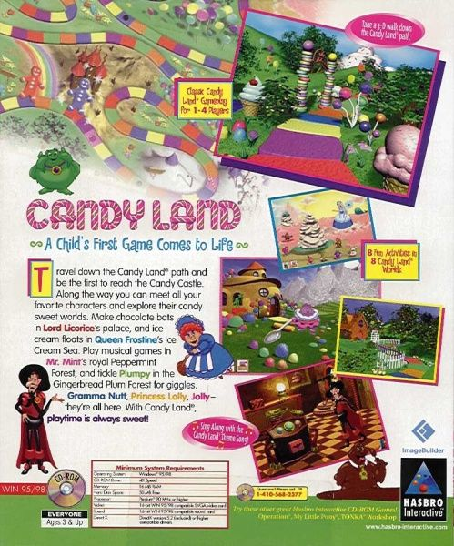 Candy Land - A Child's First Game — box-2D-back (WOR)