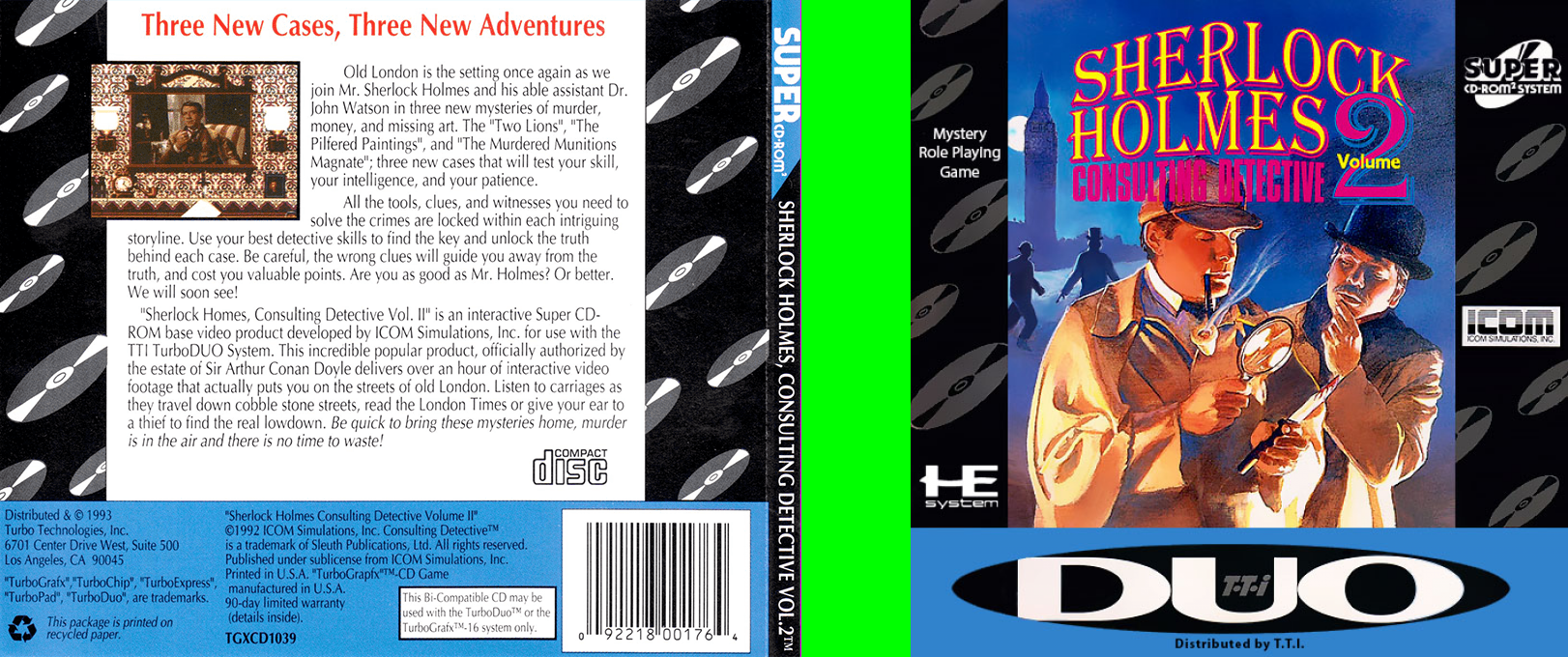 Sherlock Holmes - Consulting Detective - Vol. 2 — box-texture (US)