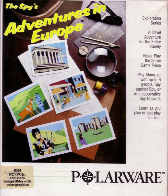 Spy's Adventures In Europe, The box art