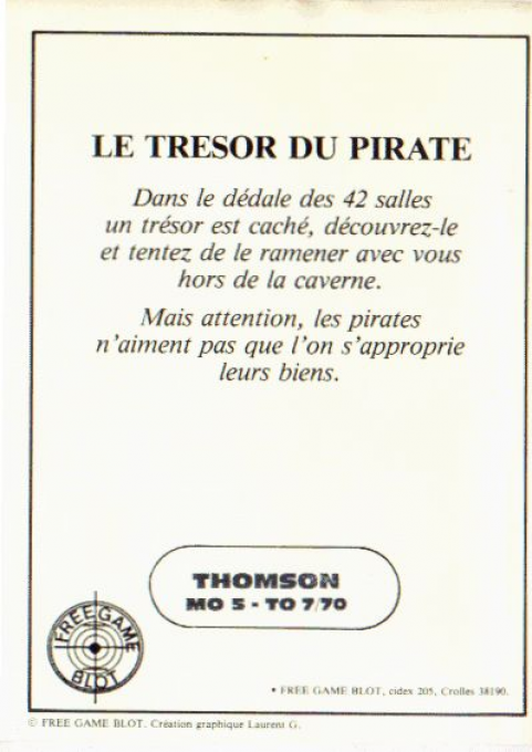 Trésor Du Pirate, Le — box-2D-back (WOR)