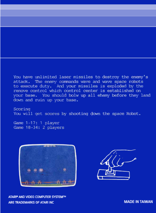 Space Robot — box-2D-back (US)