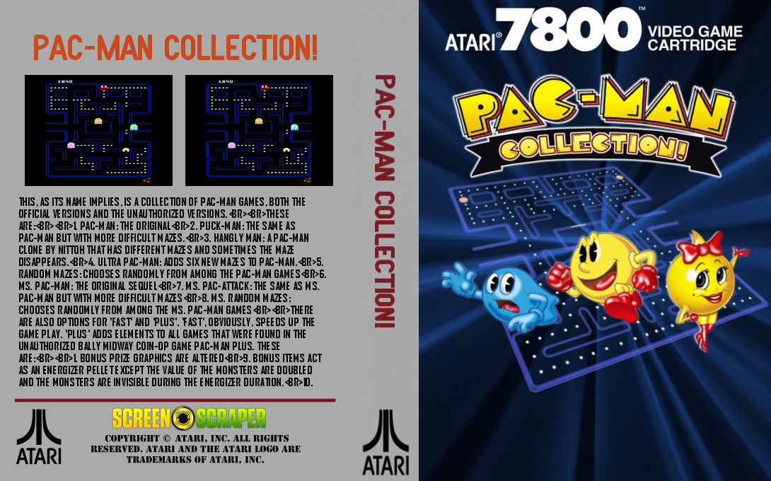 Pac-Man Collection - Ultimate Edition — box-texture (WOR)