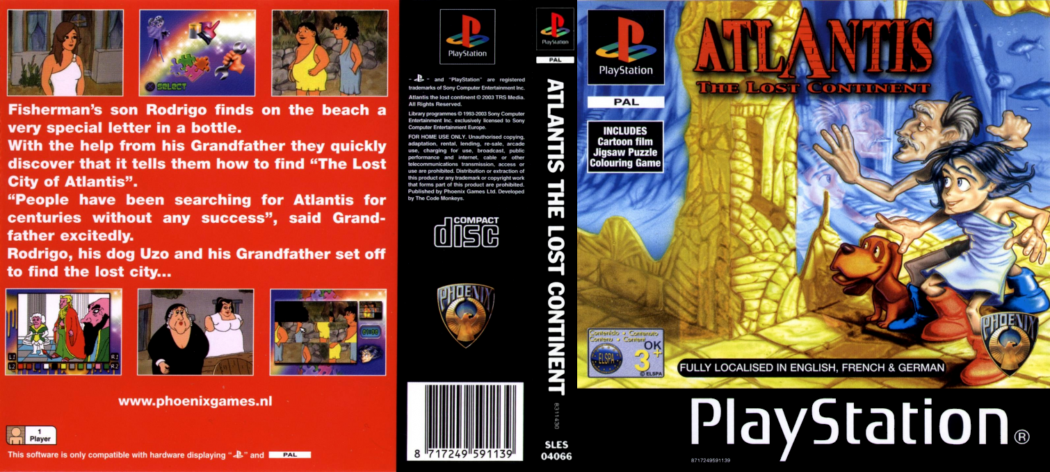 Atlantis The Lost Continent — box-texture (EU)