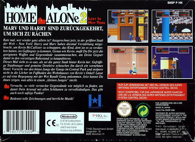 Home Alone 2 - Lost in New York — box-2D-back (DE)