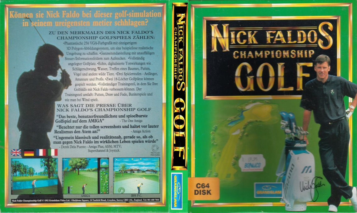 Nick Faldo's Championship Golf — box-texture (EU)