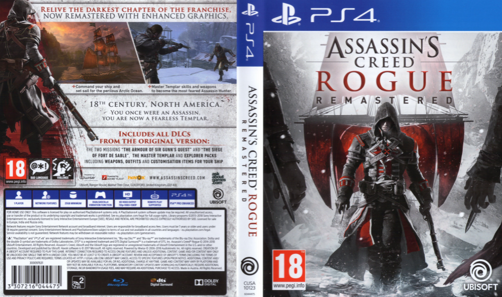 Assassin's Creed - Rogue - Remastered — box-texture (UK)