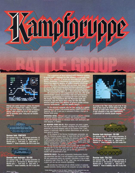 Kampfgruppe — box-2D-back (US)