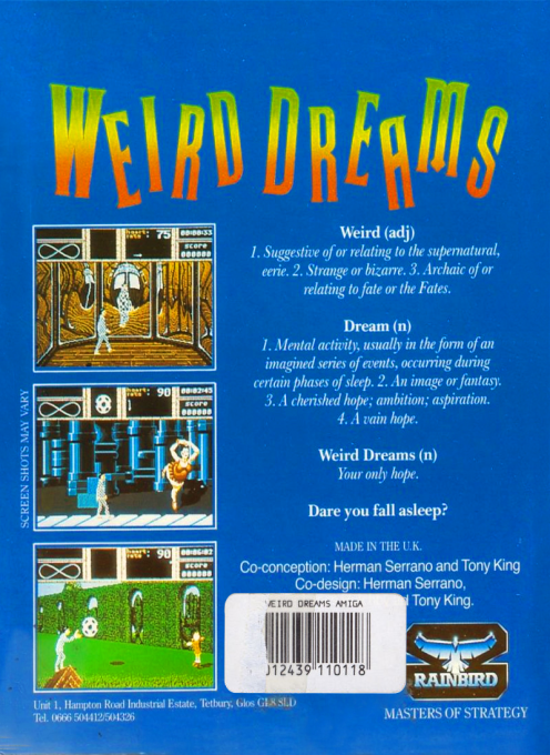Weird Dreams — box-2D-back (EU)
