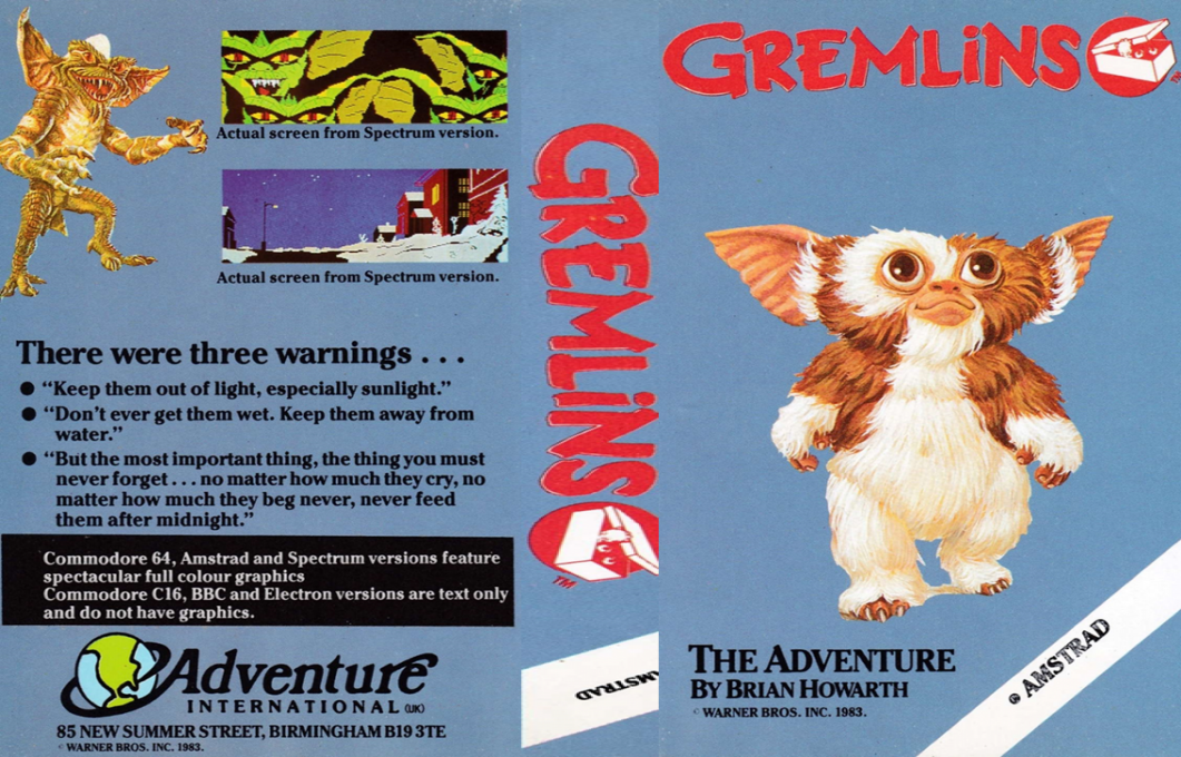 Gremlins - The Adventure — box-texture (EU)
