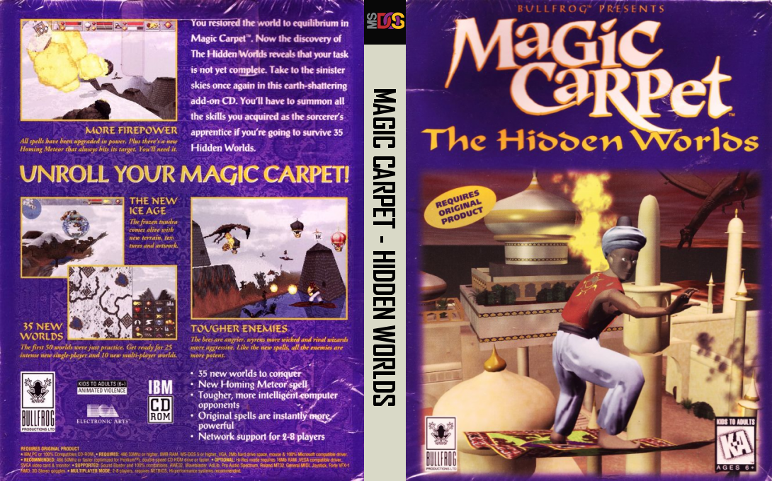 Magic Carpet - Hidden Worlds — box-texture (US)