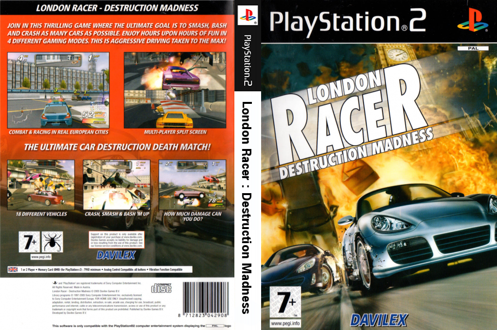 London Racer - Destruction Madness — box-texture (EU)