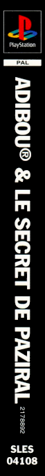 Adiboo & Paziral's Secret — box-2D-side (FR)