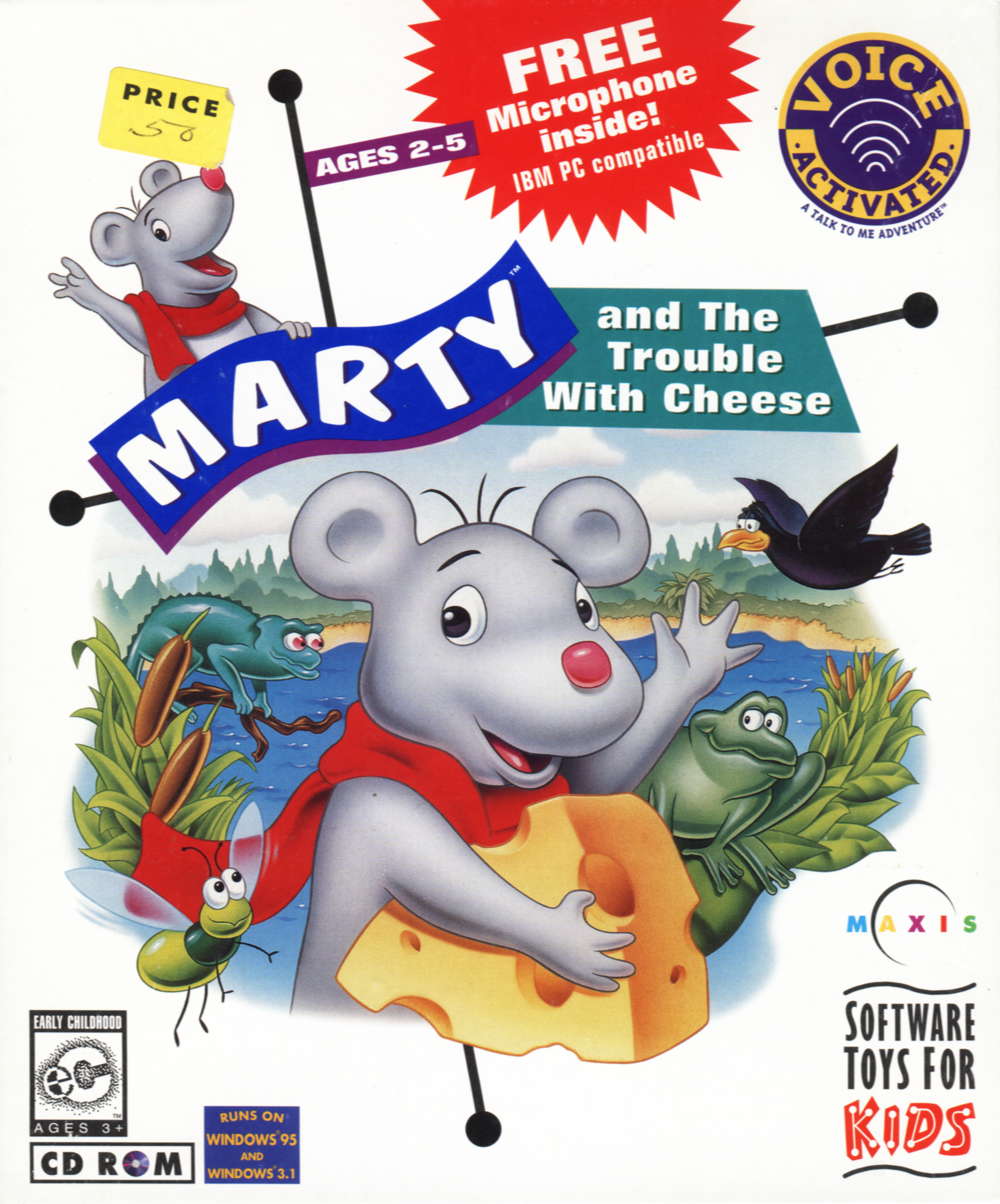 Marty and the Trouble with Cheese box art
