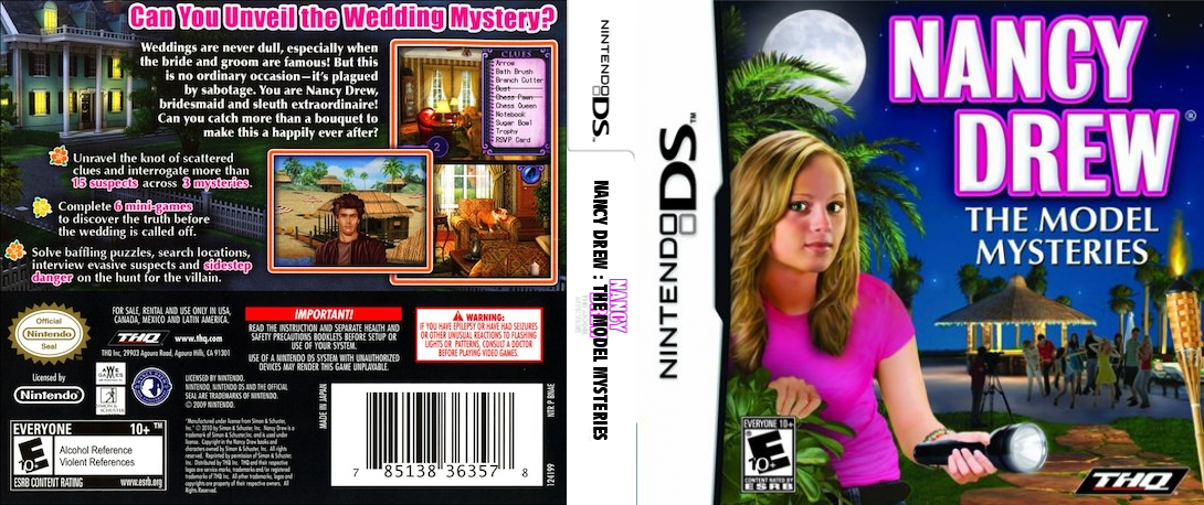 Nancy Drew - The Model Mysteries — box-texture (US)