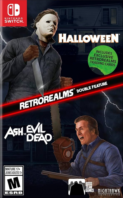 Halloween and Ash vs Evil Dead RetroRealms Double Feature box art