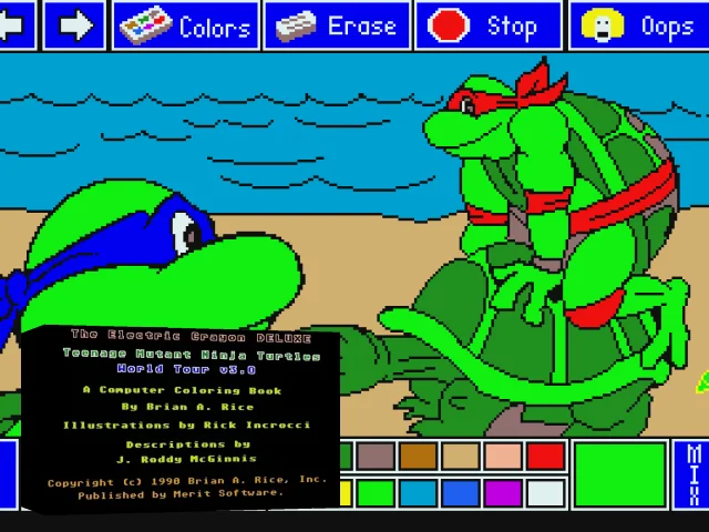 Electric Crayon Deluxe : Teenage Mutant Ninja Turtles - World Tour — mixrbv2 (WOR)