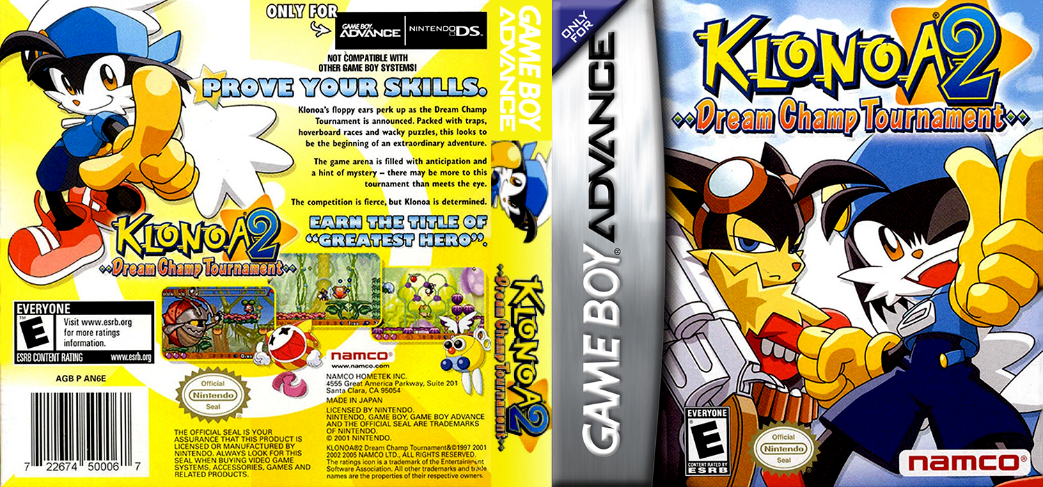 Klonoa 2 - Dream Champ Tournament — box-texture (US)