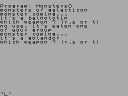 Monsters of Galacticon — ss (WOR)