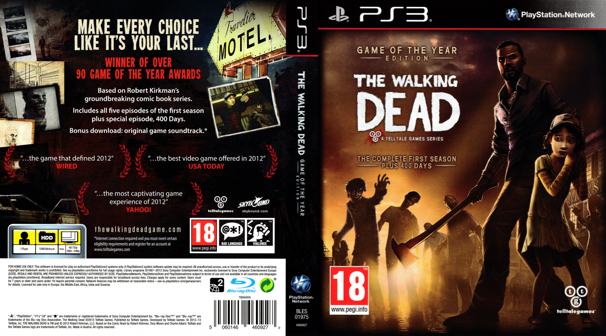 Walking Dead, The - A Telltale Games Series — box-texture (EU)