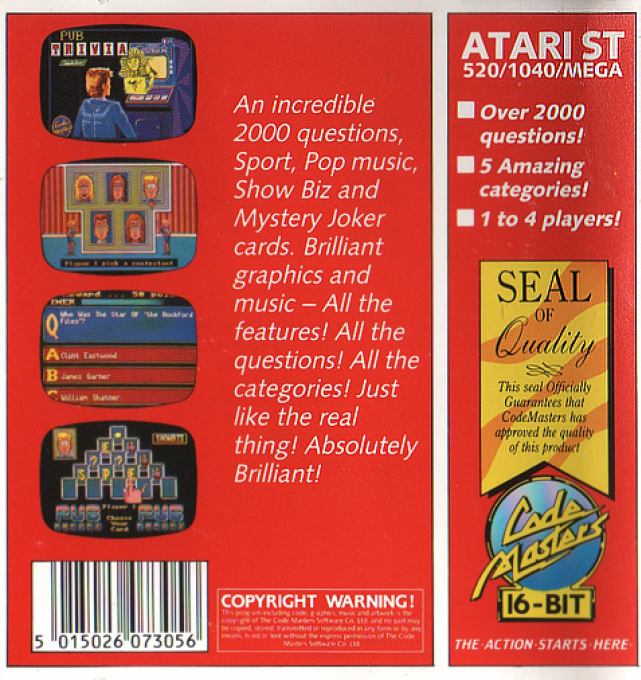 Pub Trivia Simulator — box-2D-back (EU)