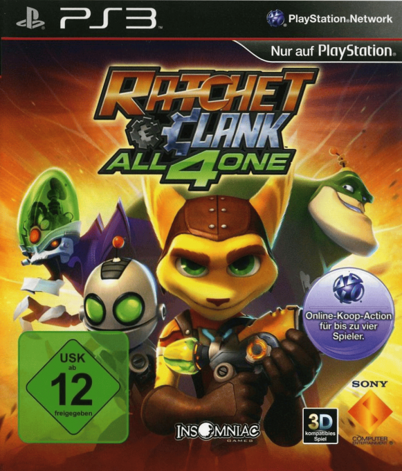 Ratchet & Clank - All 4 One — box-2D (DE)