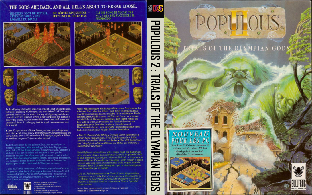 Populous 2 - Trials Of The Olympian Gods — box-texture (EU)
