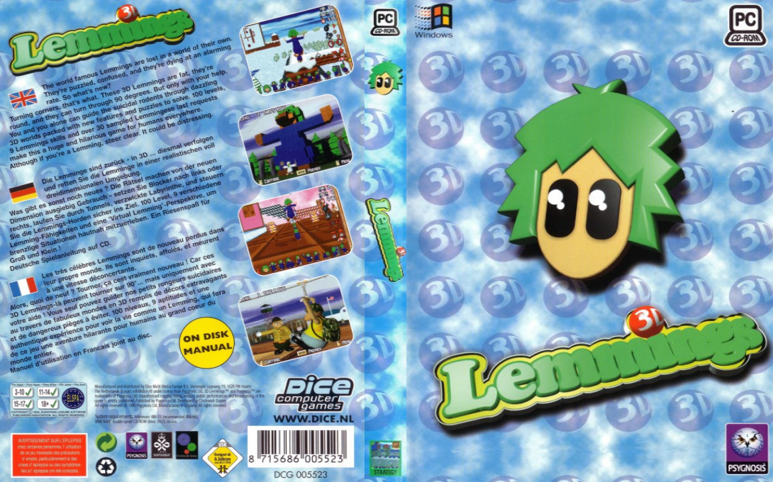 3D Lemmings — box-texture (EU)