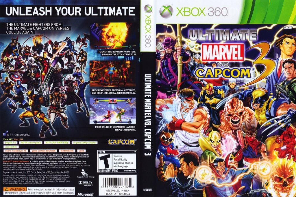 Marvel vs. Capcom 3 - Fate of Two Worlds — box-texture (US)