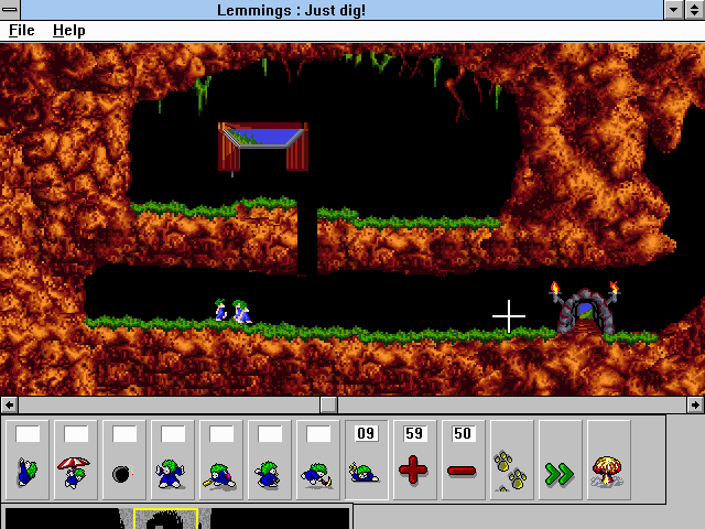 Lemmings for Windows — ss (WOR)