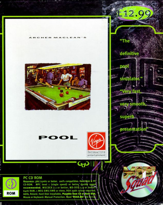 Archer Maclean's Pool box art